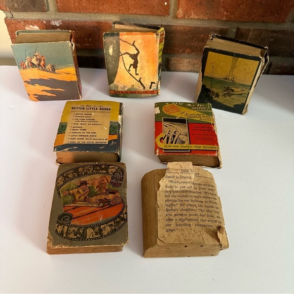 Vtg 7Pc Lot Big Little Book Dick Tracy Tarzan Foreign Legion Mac Of The Marines - Picture 2 of 11